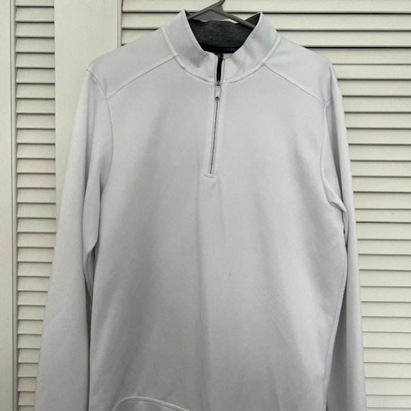adidas Other - Adidas White Club Quarter Zip Golf Sweatshirt